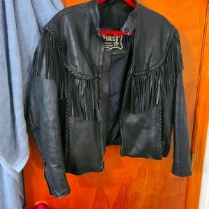 Vintage Leather Motorcycle Jacket